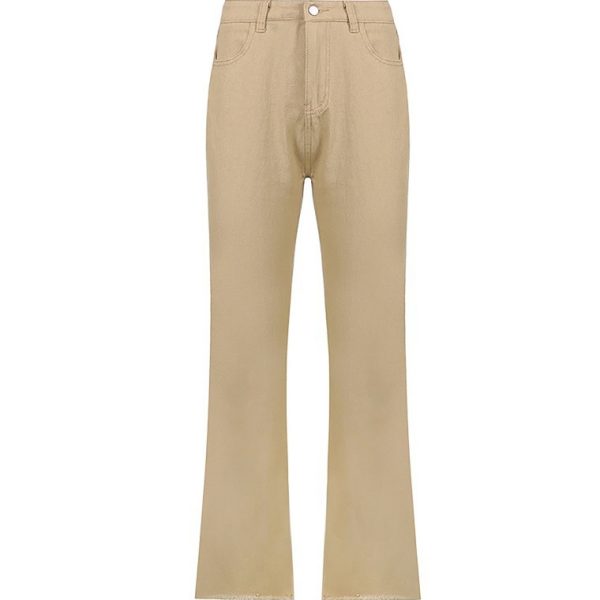 High waisted solid color slim fit jeans